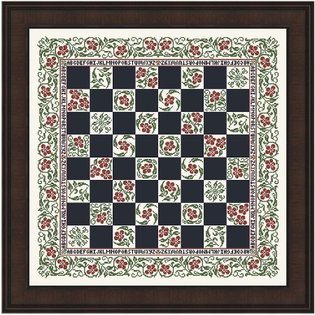 Floral Checkerboard